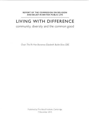 Living with Difference: Community, diversity and the common good