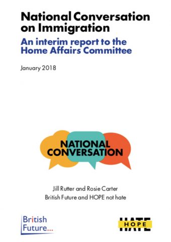 The National Conversation on Immigration: Final report